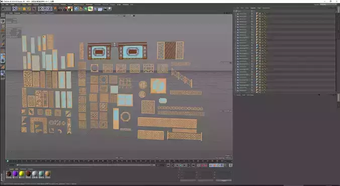 Chinese Antique Pattern Screen Window