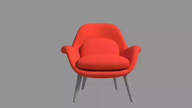 Armchair orange chair