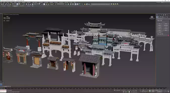 Chinese Ancient Building City Gate