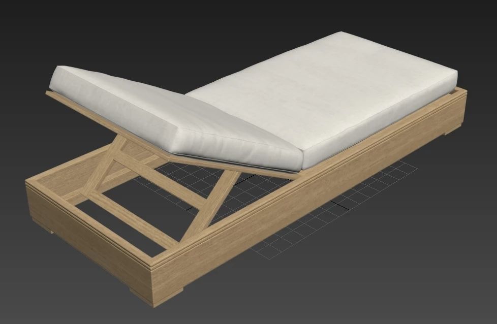 Costa Chaise 3D model_3