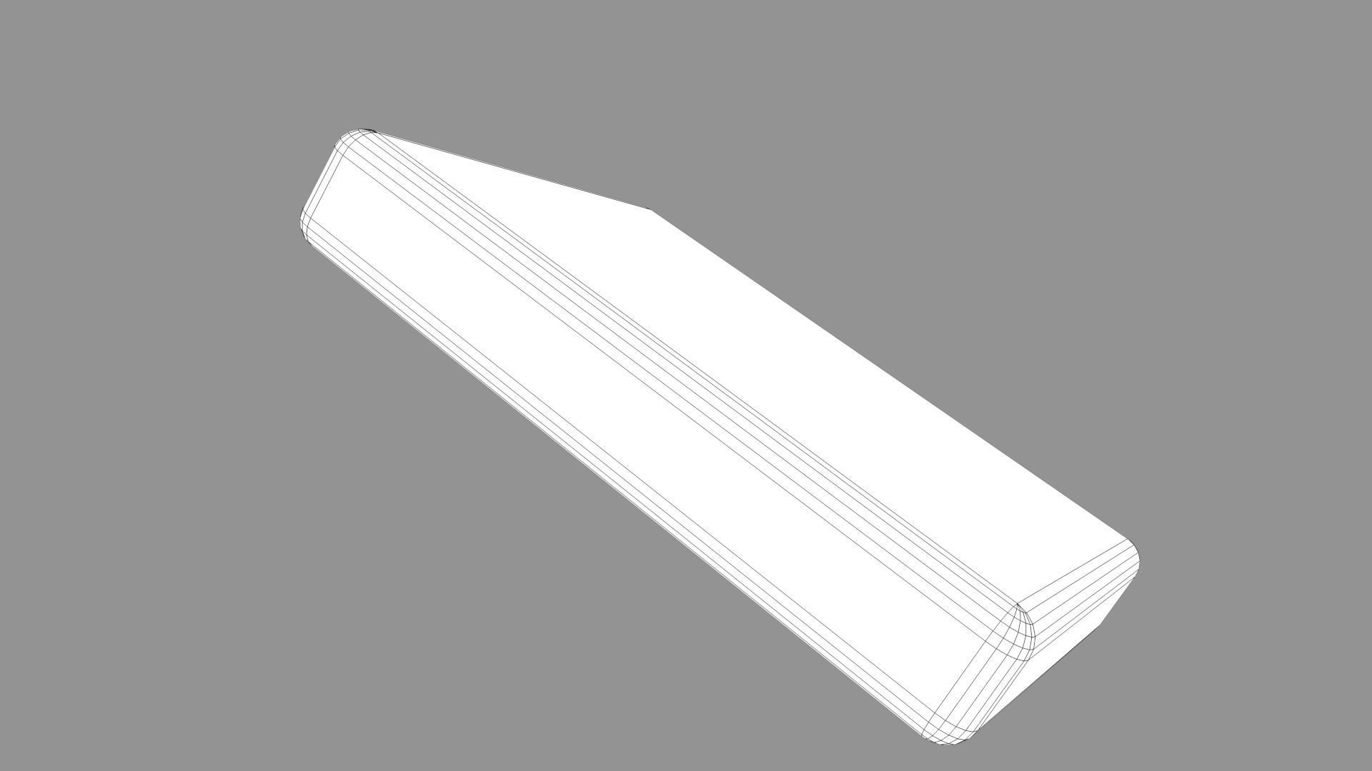 Mattress sheet of paper 3D model_1