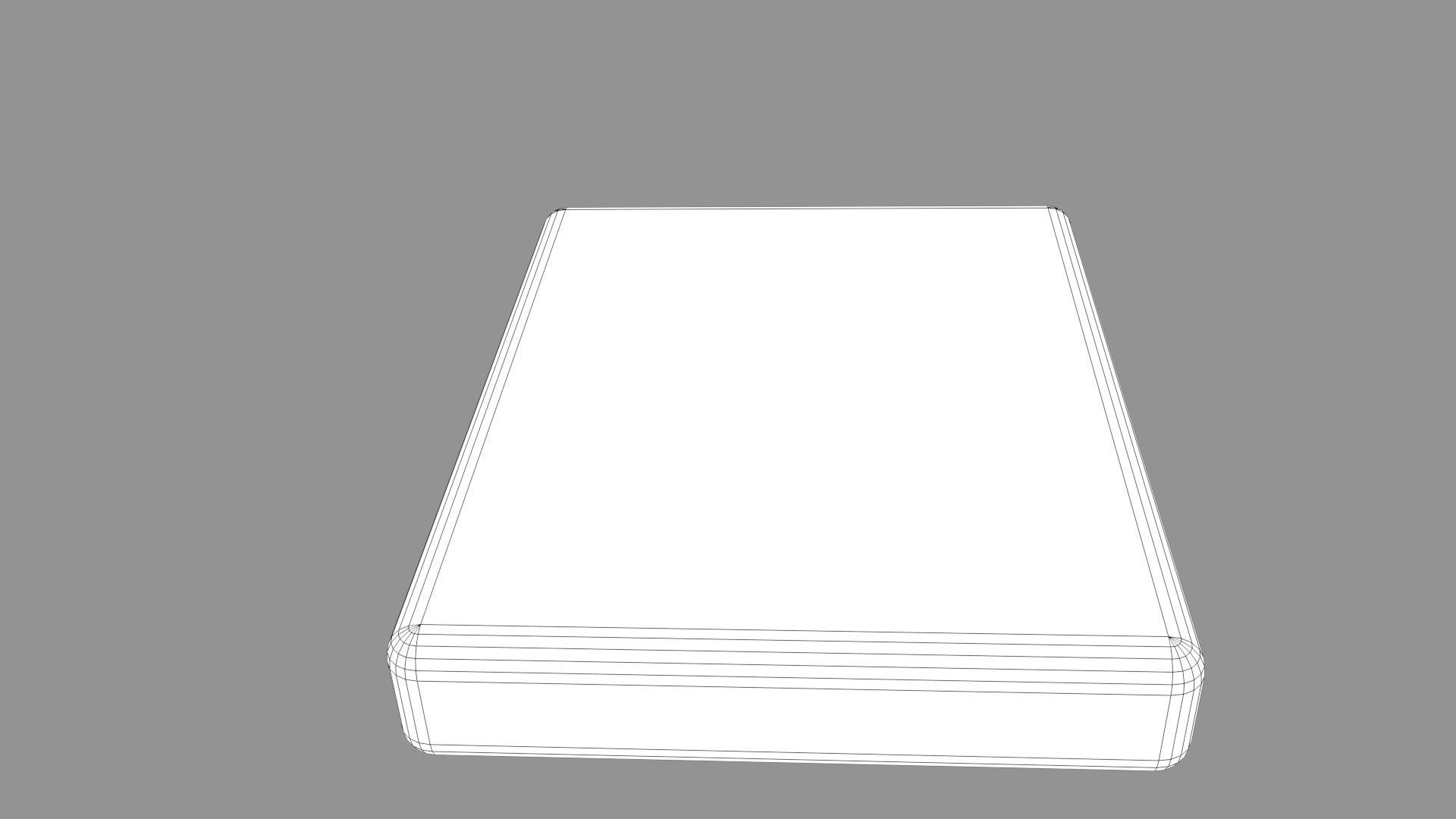 Mattress sheet of paper 3D model_9