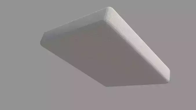 Mattress sheet of paper 3D model