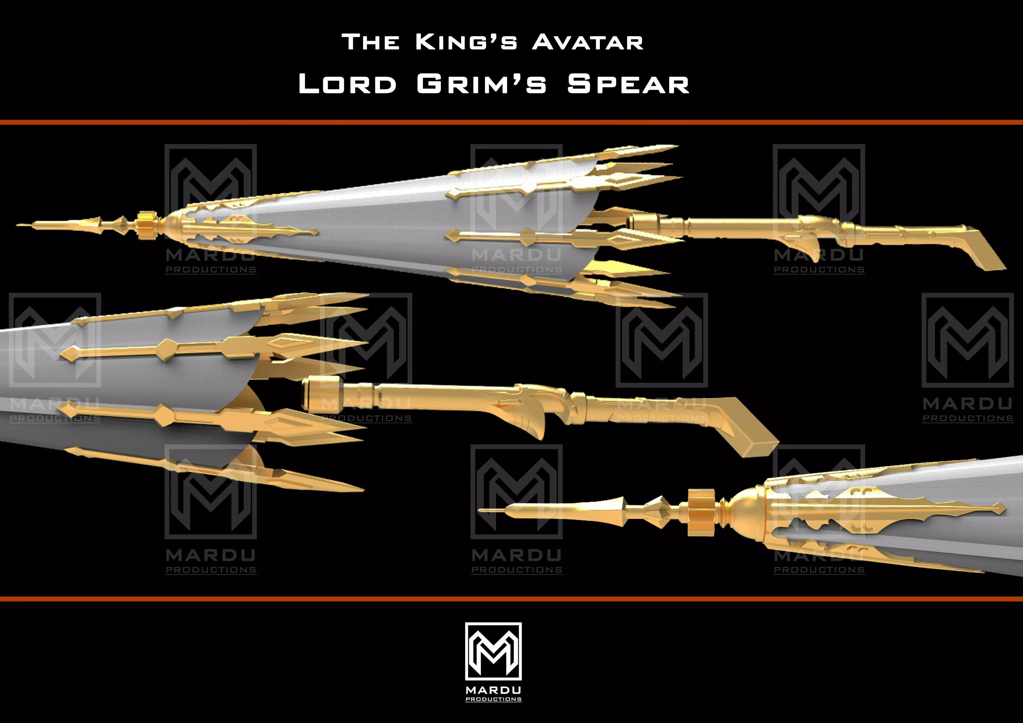 Lord Grim s spear The King s  avatar 3D PRINTABLE MODEL  3D print model_0