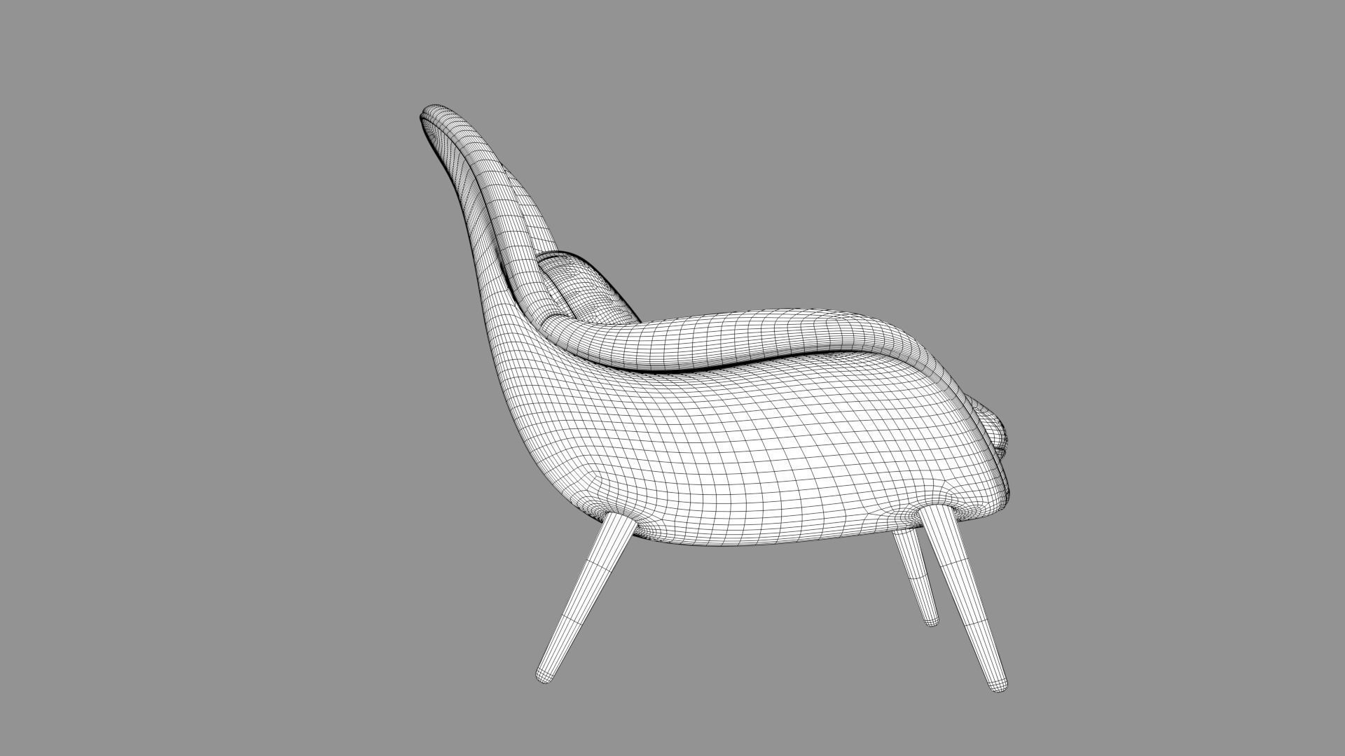 Modern Chair 3D model_2