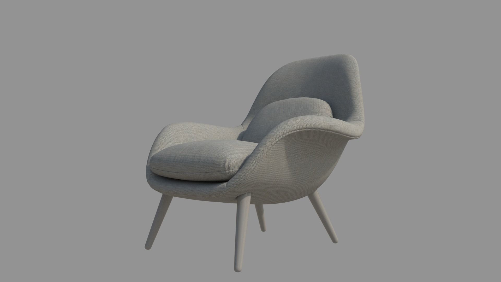 Modern Chair 3D model_4