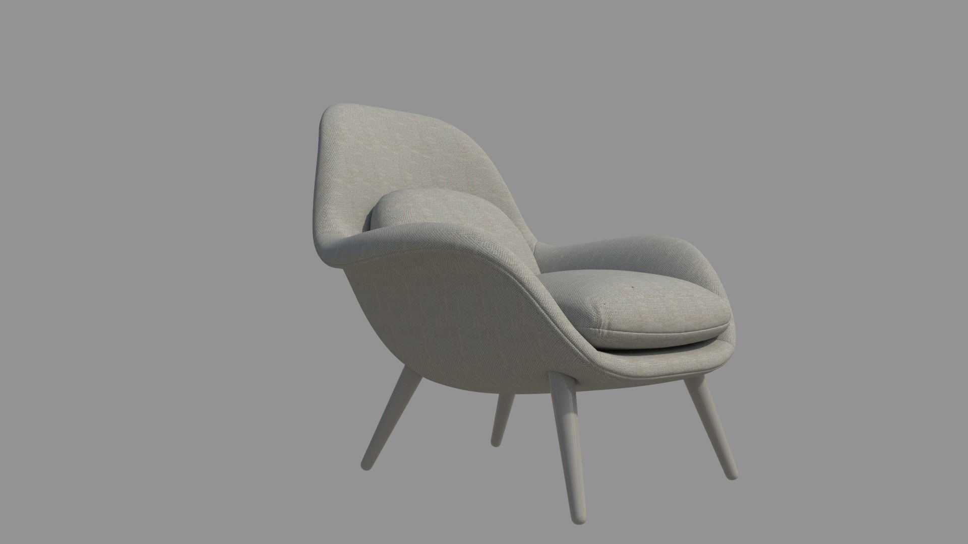 Modern Chair 3D model_3