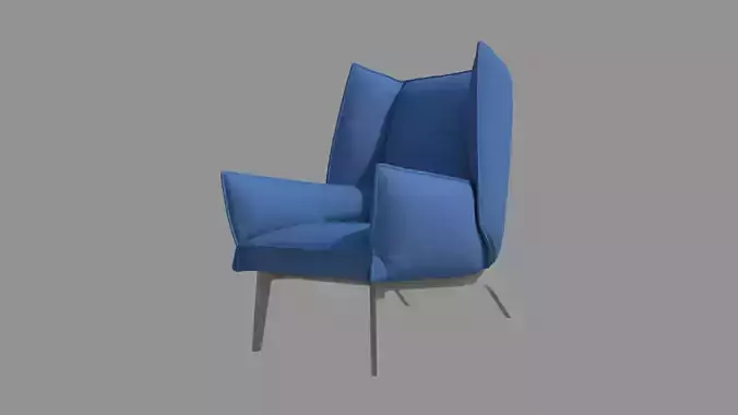 Armchair lounge chair 3D model