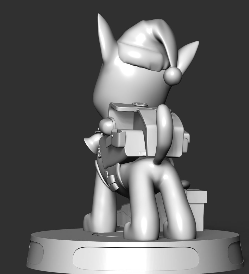 Chase Paw Patrol - Merry Christmas 3D print model_23
