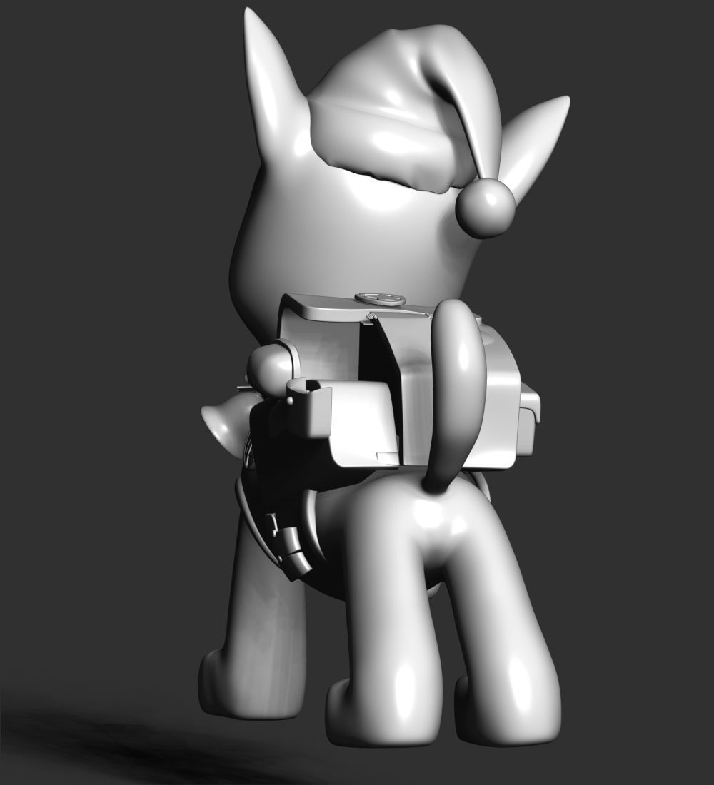 Chase Paw Patrol - Merry Christmas 3D print model_18