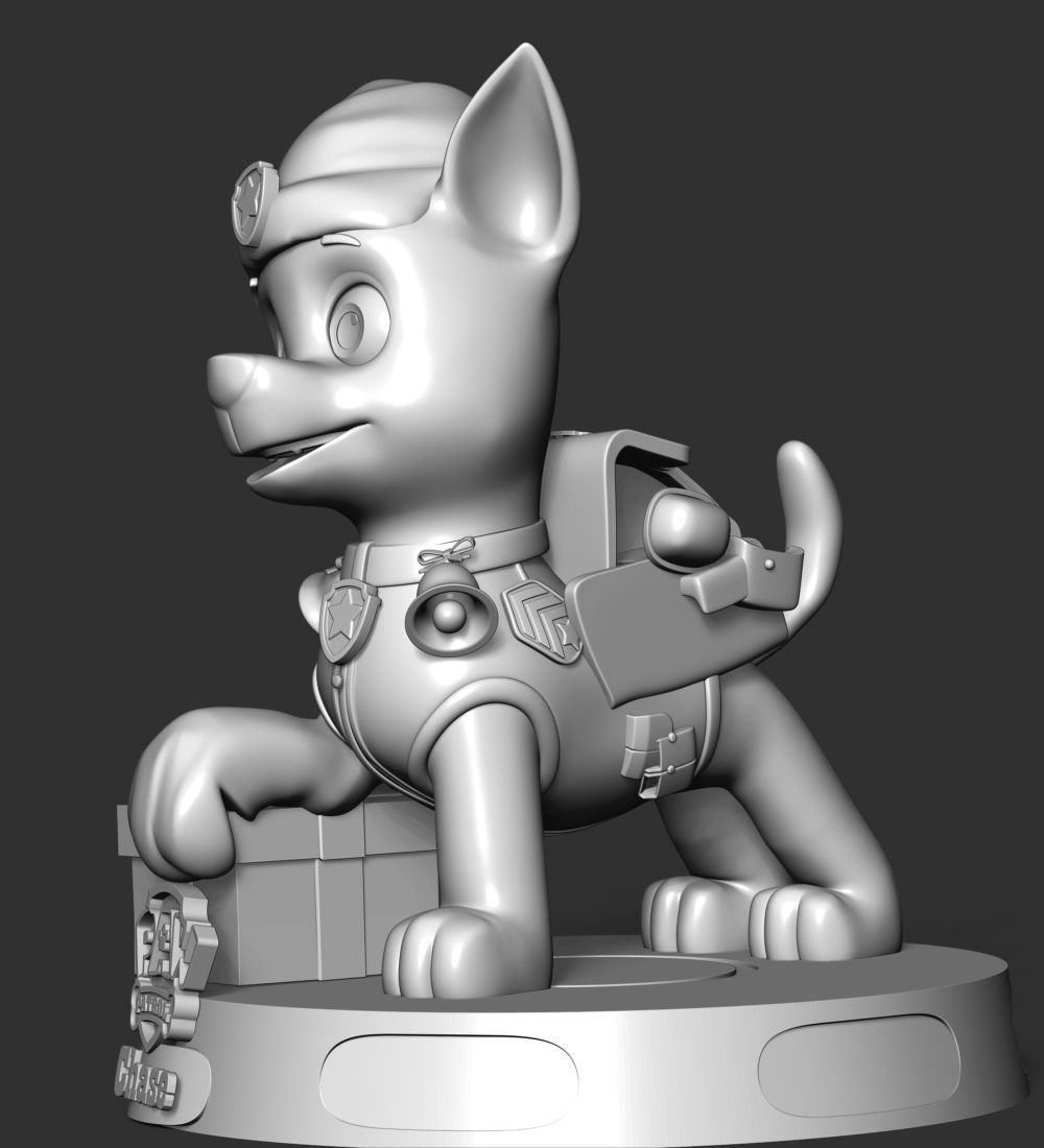 Chase Paw Patrol - Merry Christmas 3D print model_22