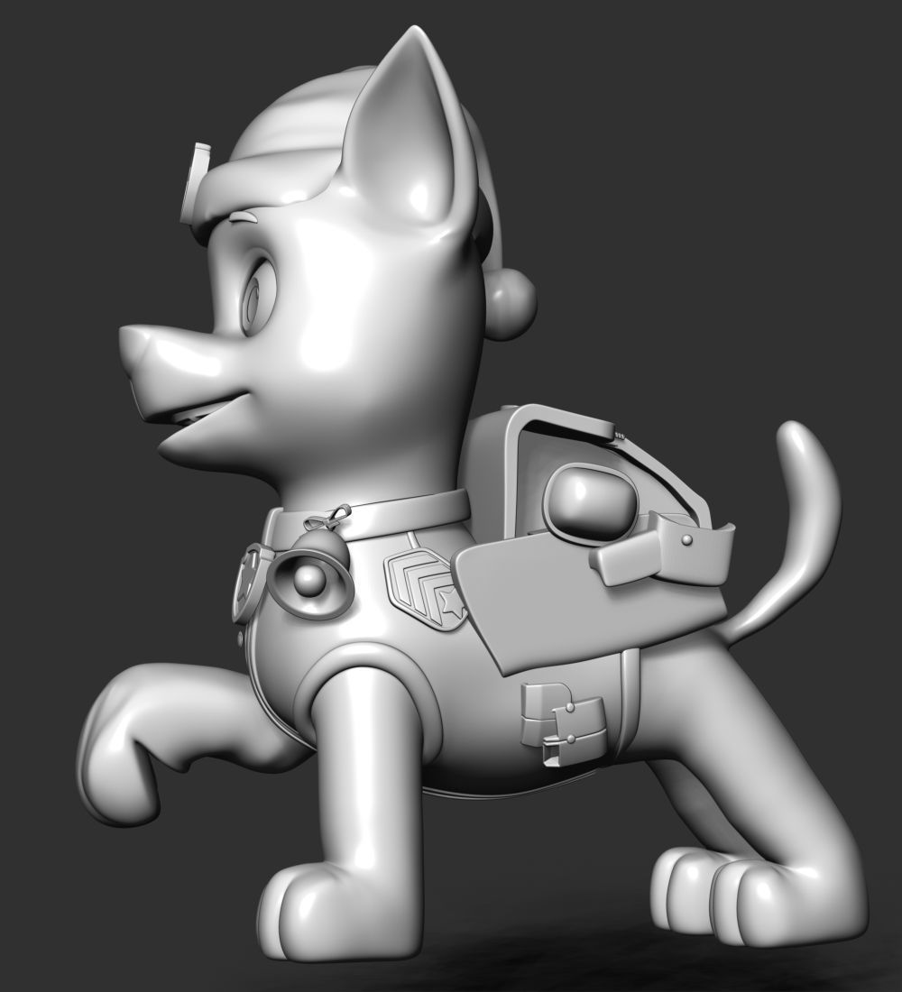 Chase Paw Patrol - Merry Christmas 3D print model_19