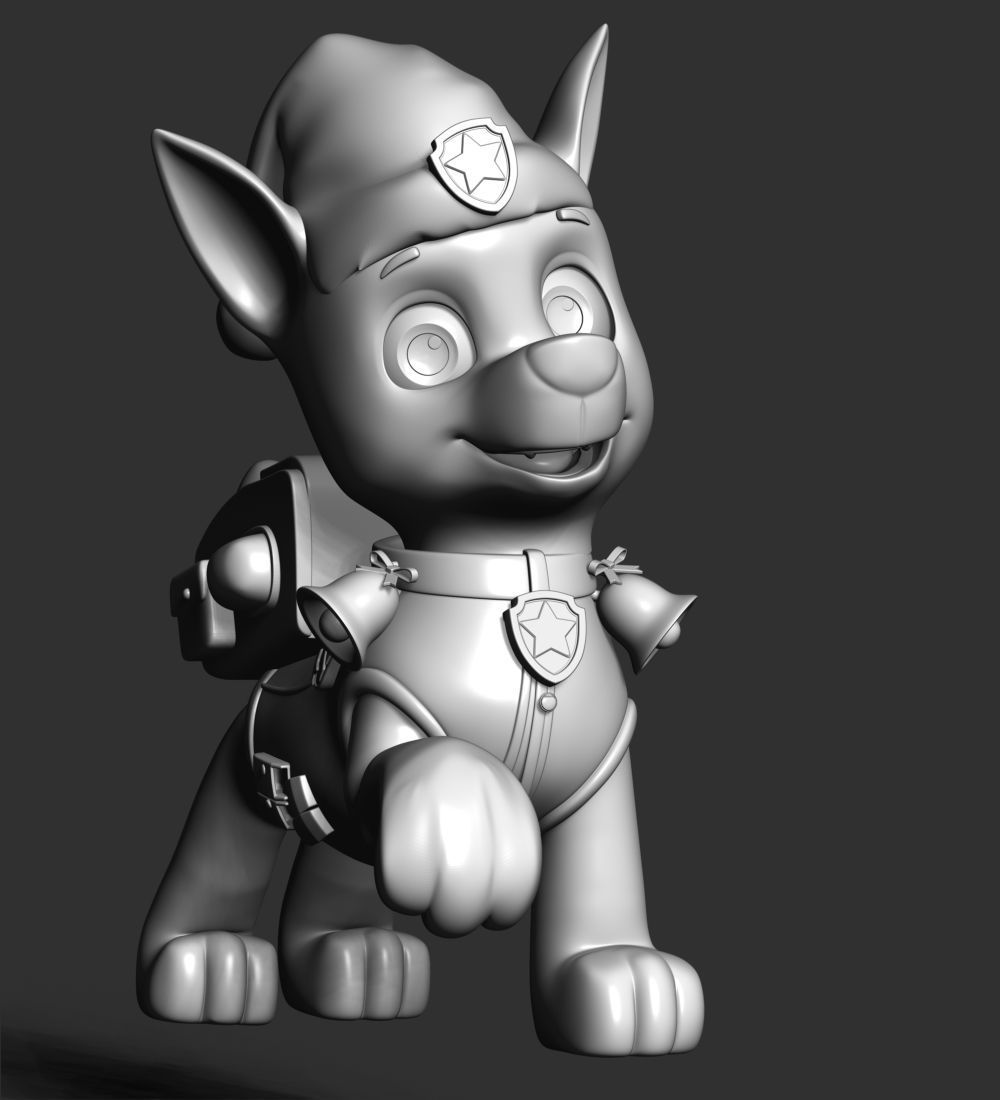 Chase Paw Patrol - Merry Christmas 3D print model_16