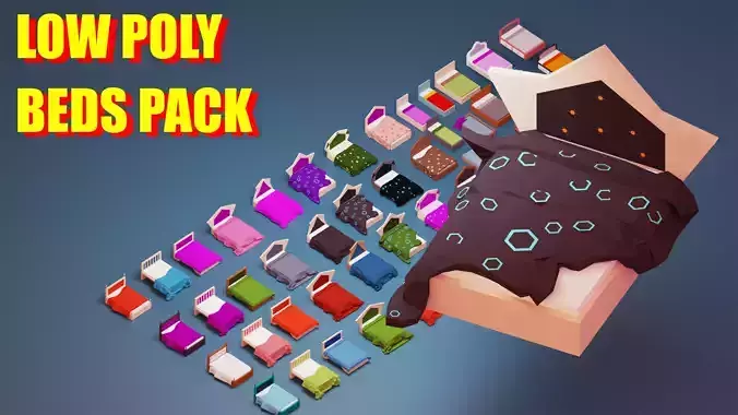 Pack Beds Low Poly
