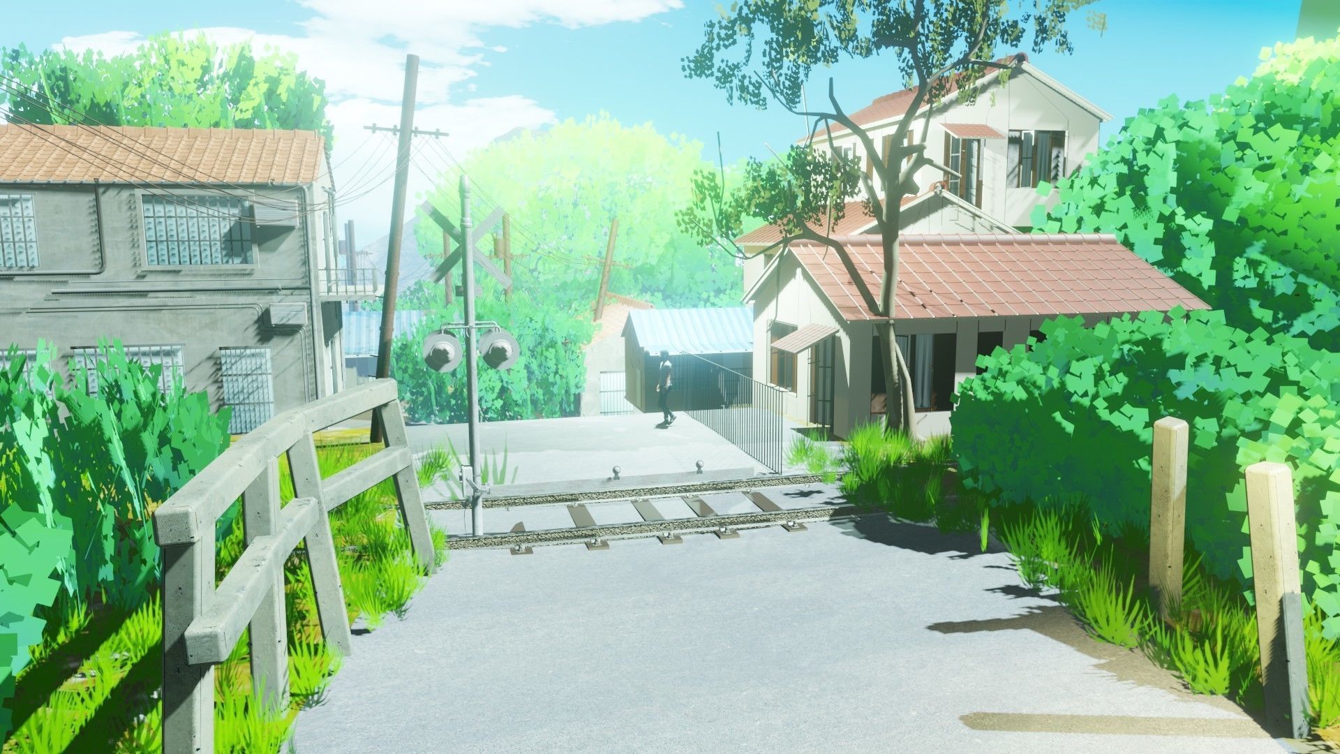 anime village made in blender 3D model_10