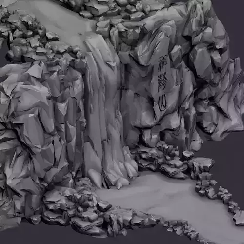 Waterfall Animated 3D model