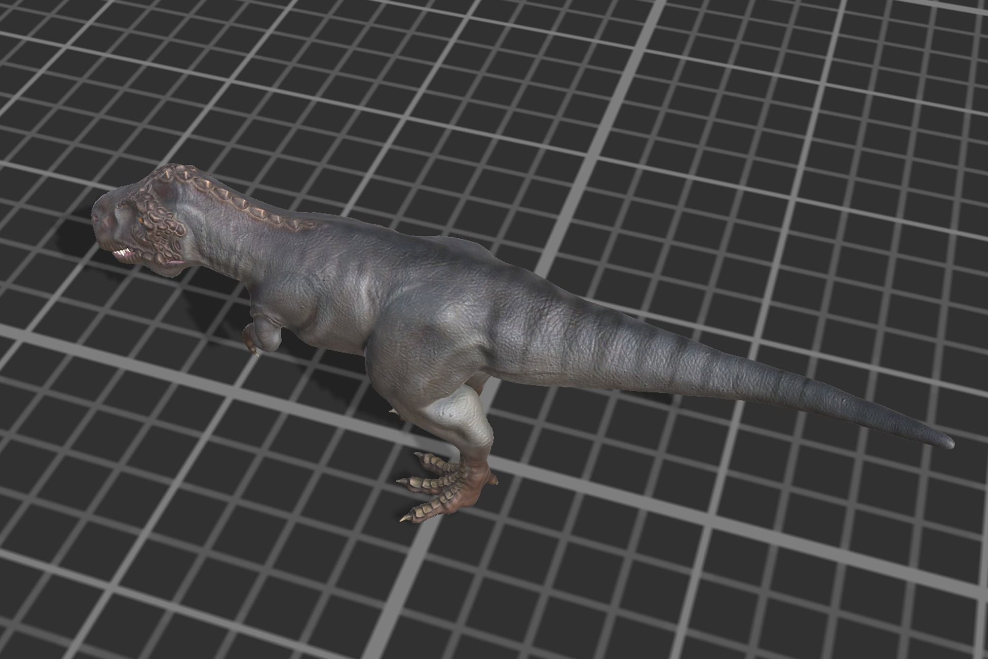 Tyrannosaurus  Low-poly 3D model_4