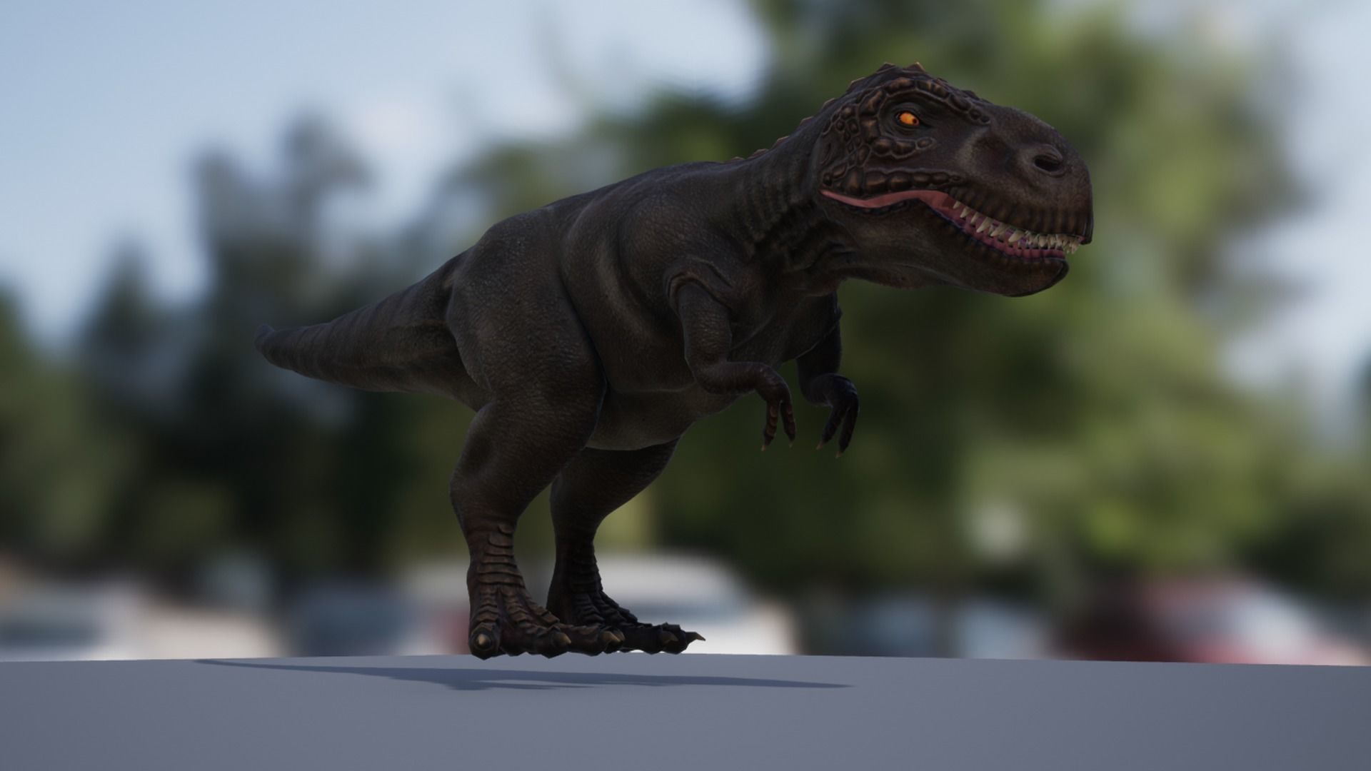 Tyrannosaurus  Low-poly 3D model_11