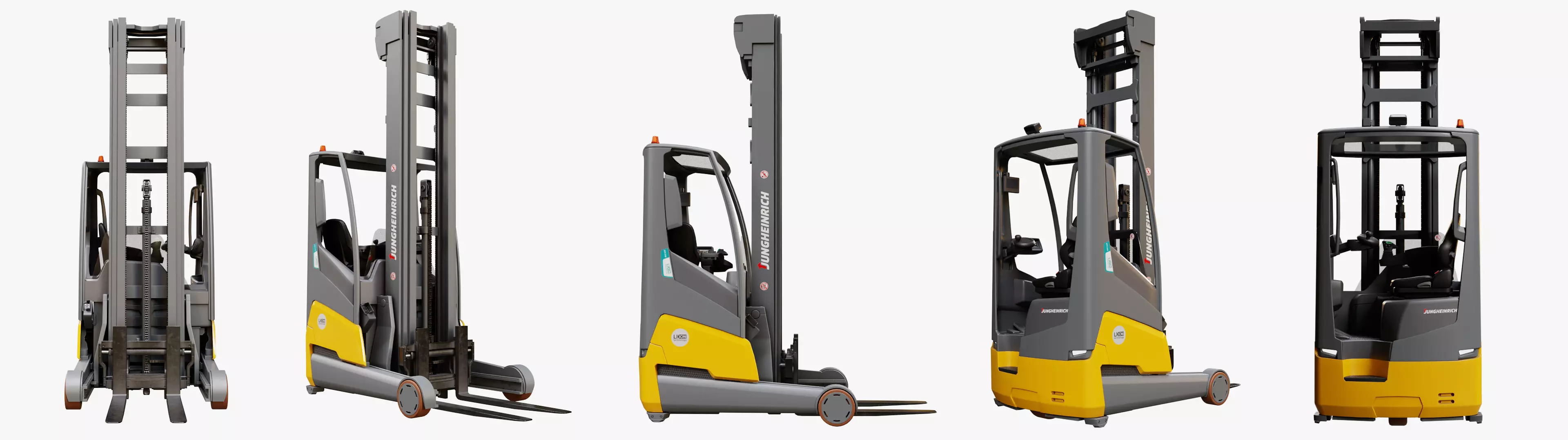 Jungheinrich ETV 216i Reach truck Low-poly 3D model