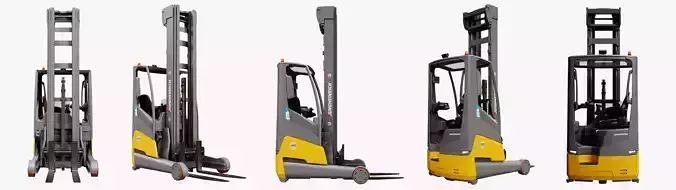 Jungheinrich ETV 216i Reach truck Low-poly 3D model