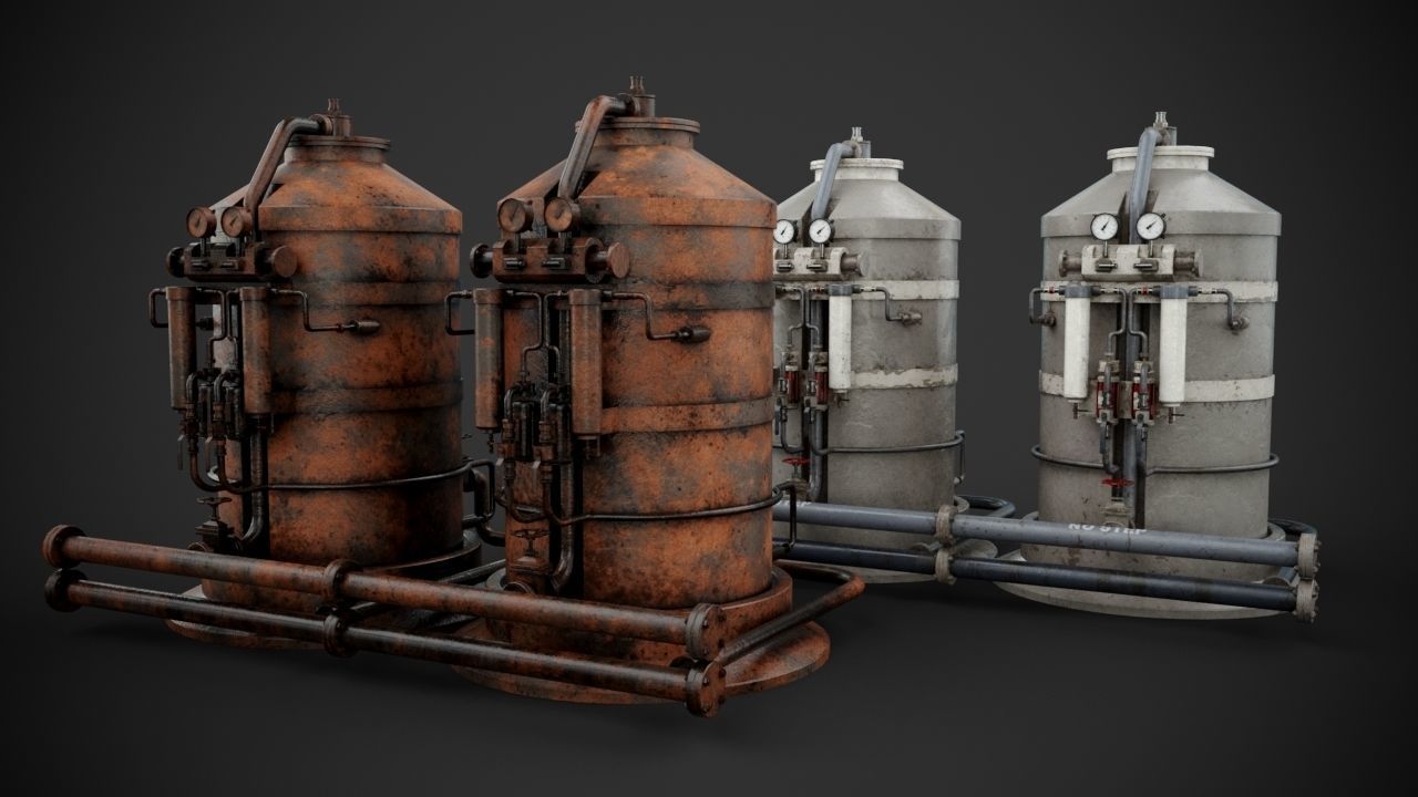 Machinery device 3D model_2