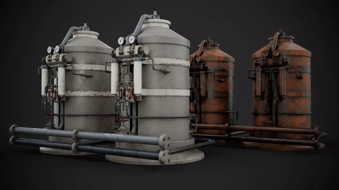 Machinery device 3D model_0