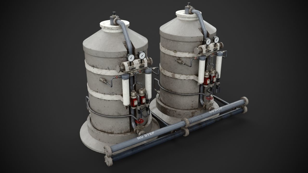 Machinery device 3D model_7