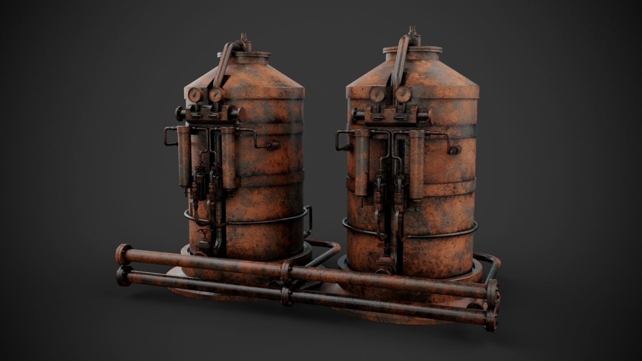 Machinery device 3D model_8