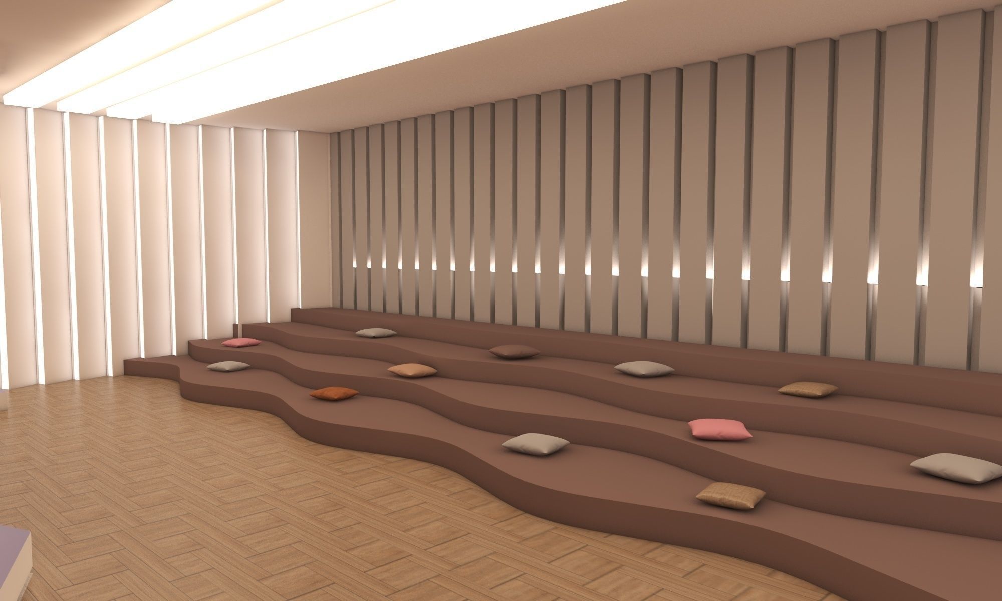 Hall 3d model cinema room 3D model_7