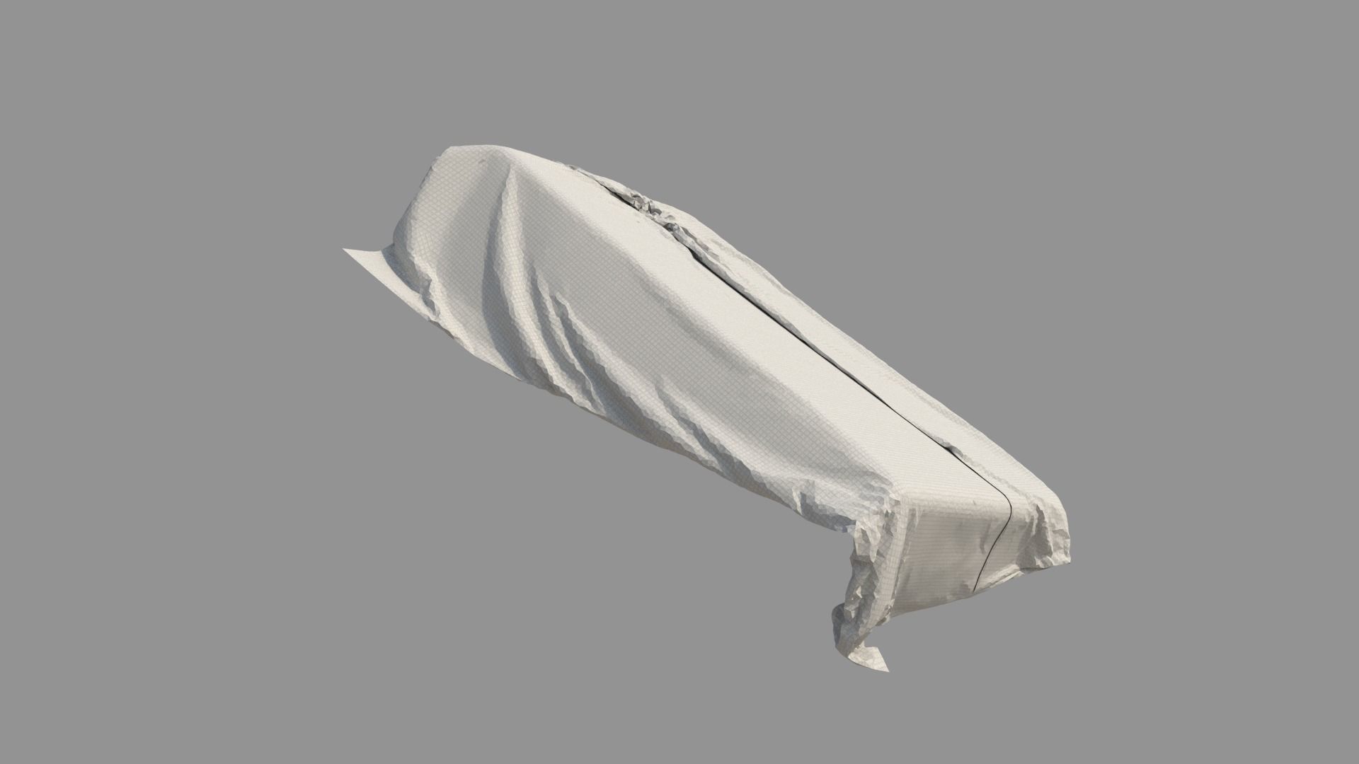 Quilt for bedding 3D model_5