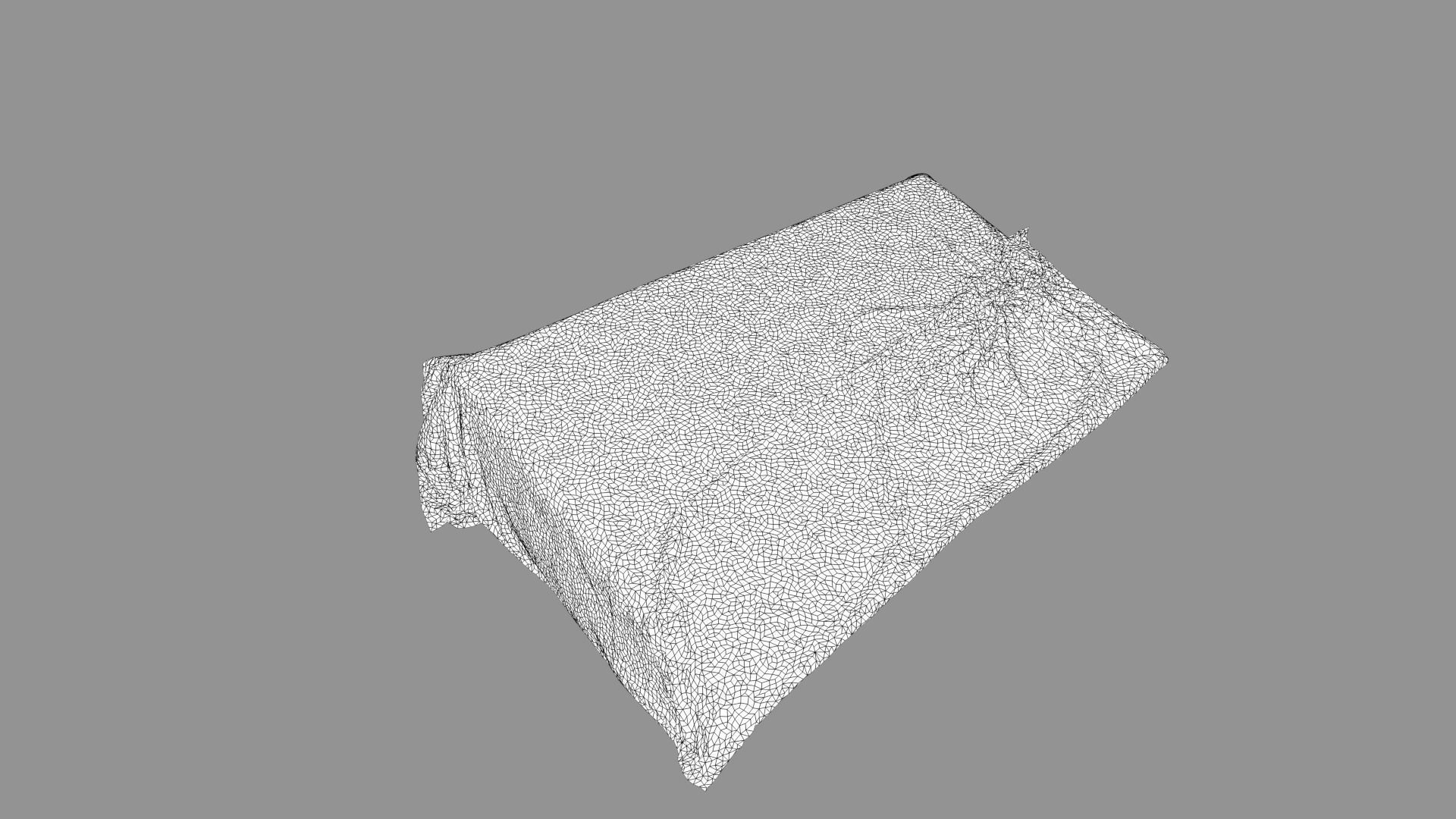 Quilt for bedding 3D model_3