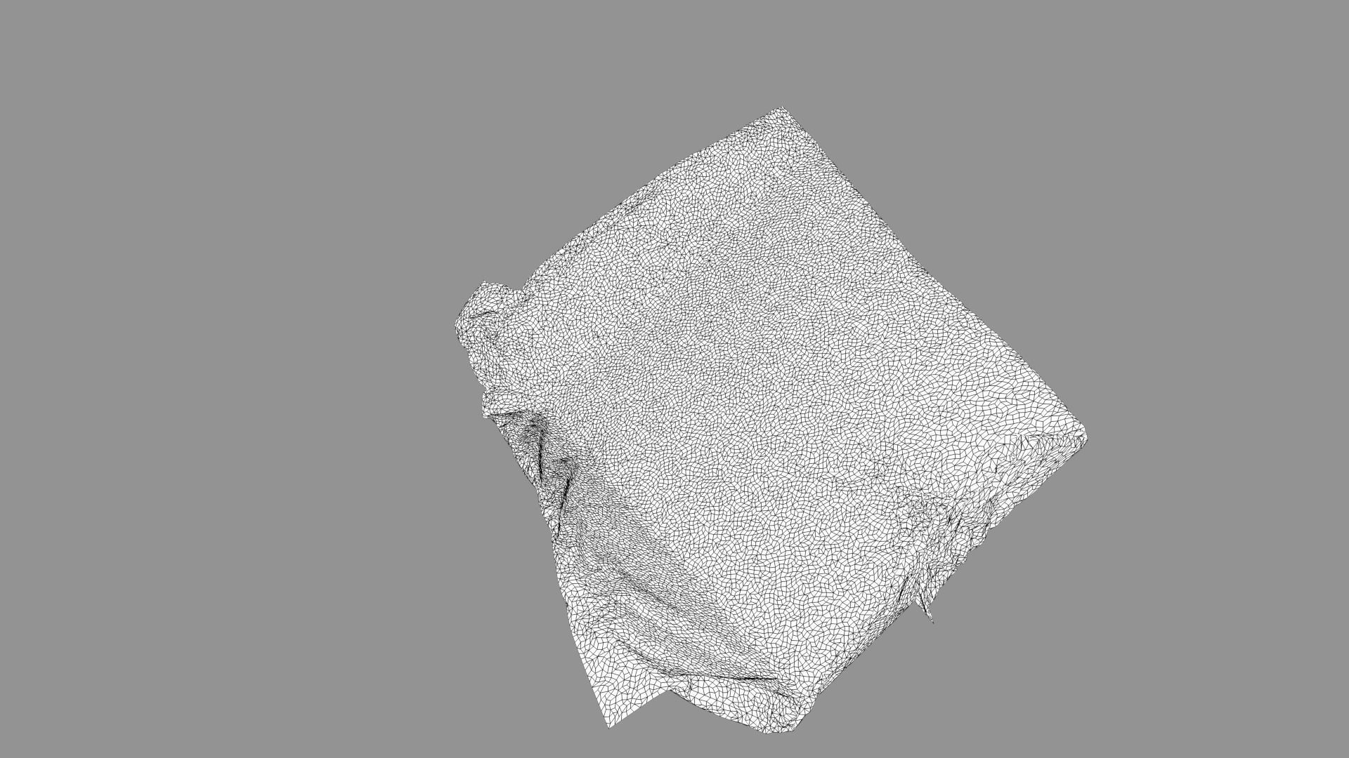 Quilt for bedding 3D model_4