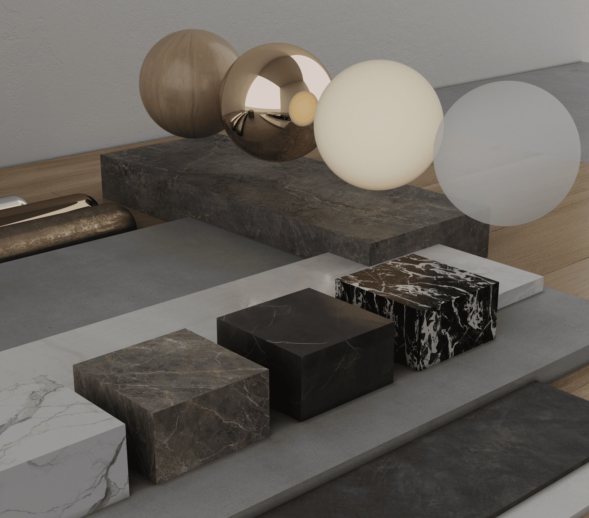 The material package for interior design 3D model_1