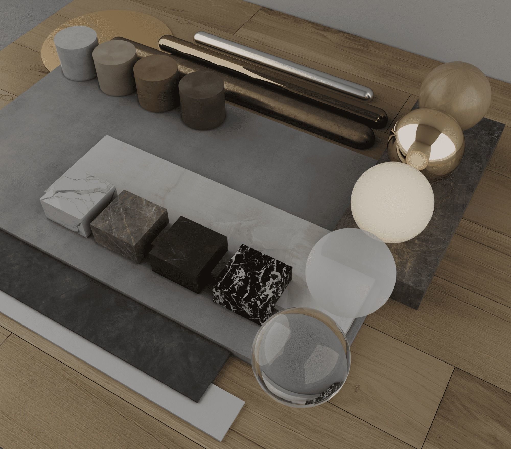 The material package for interior design 3D model_2