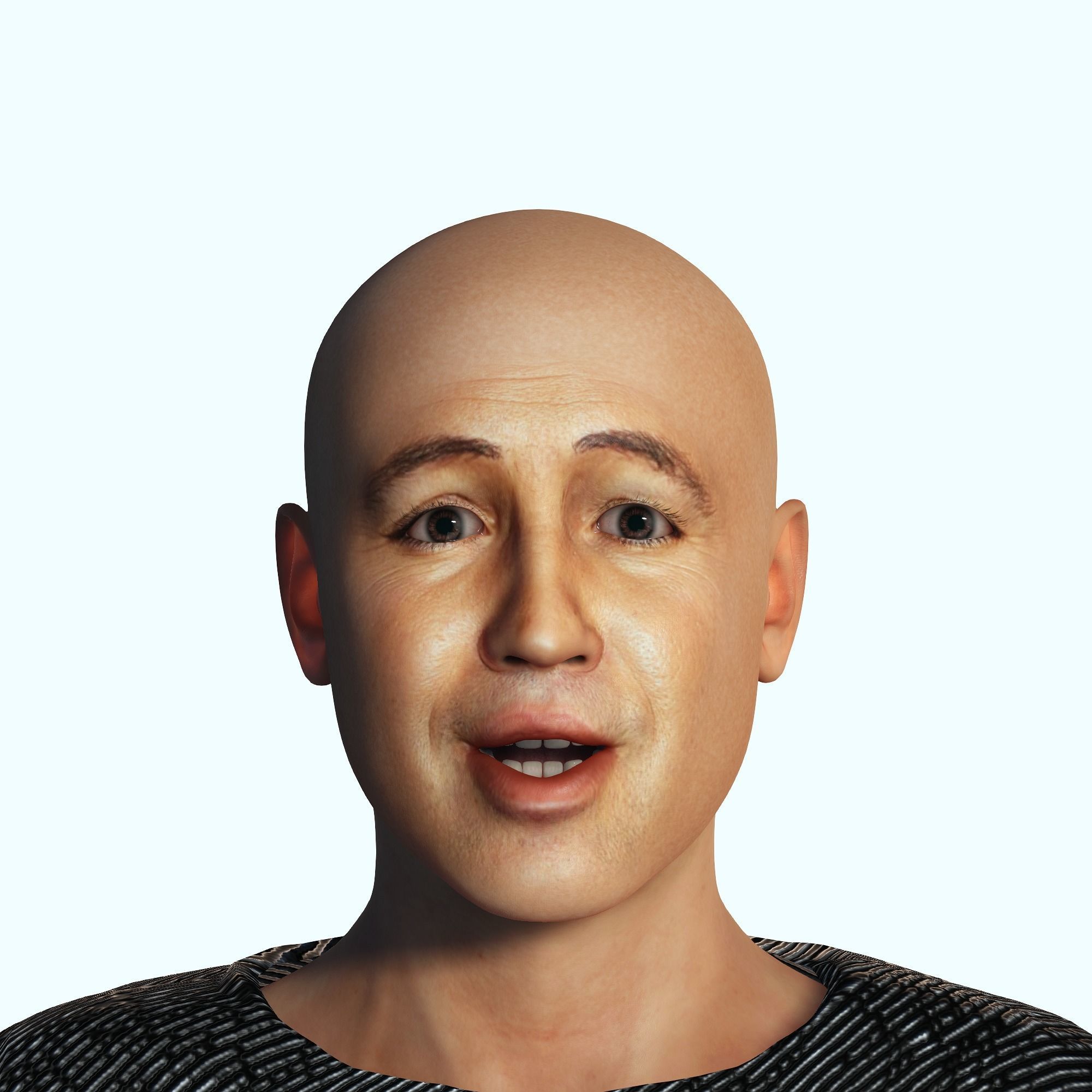 Billy Zane 3D Rigged model ready for animation 3D model_5