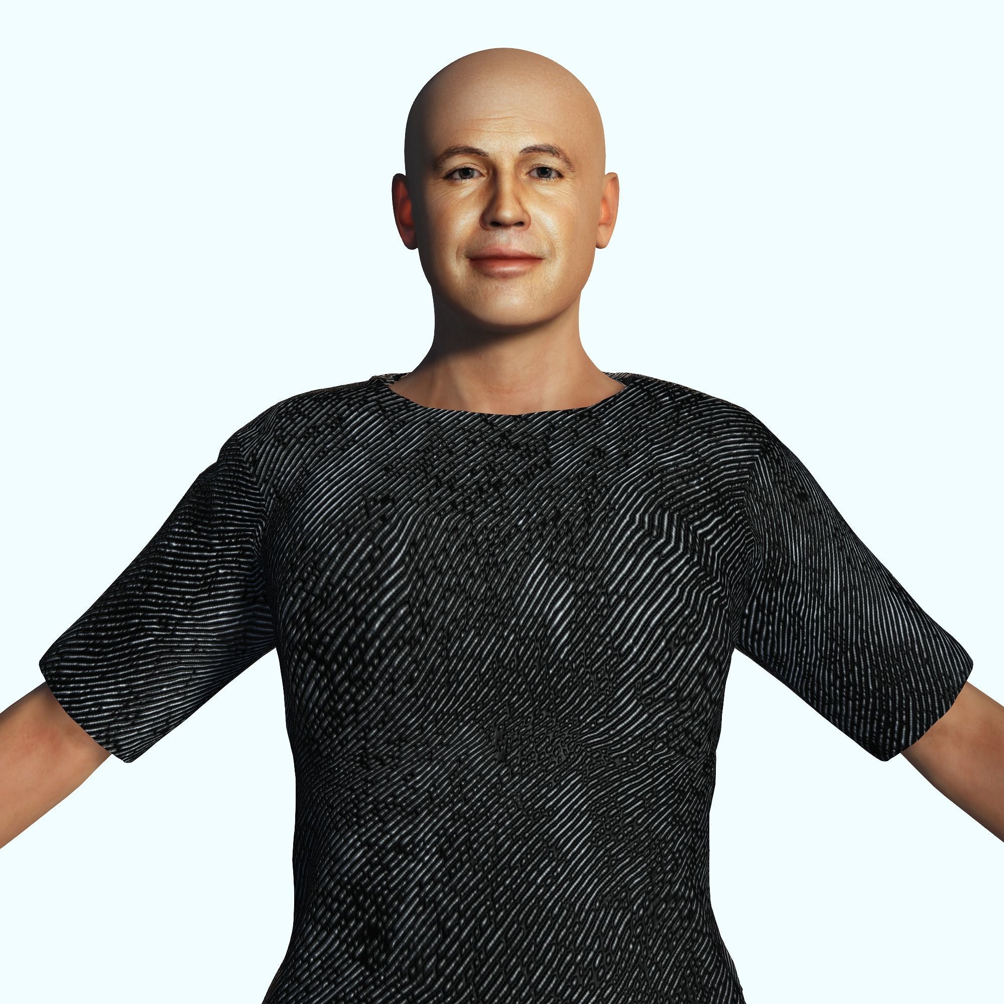 Billy Zane 3D Rigged model ready for animation 3D model_2