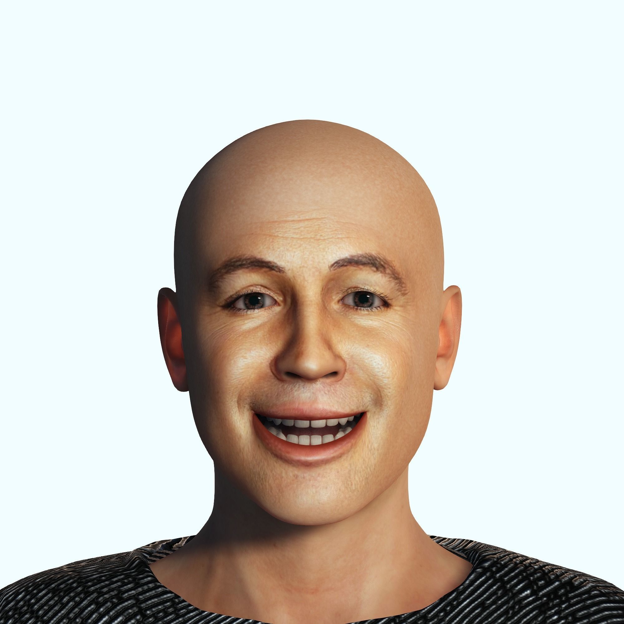 Billy Zane 3D Rigged model ready for animation 3D model_7