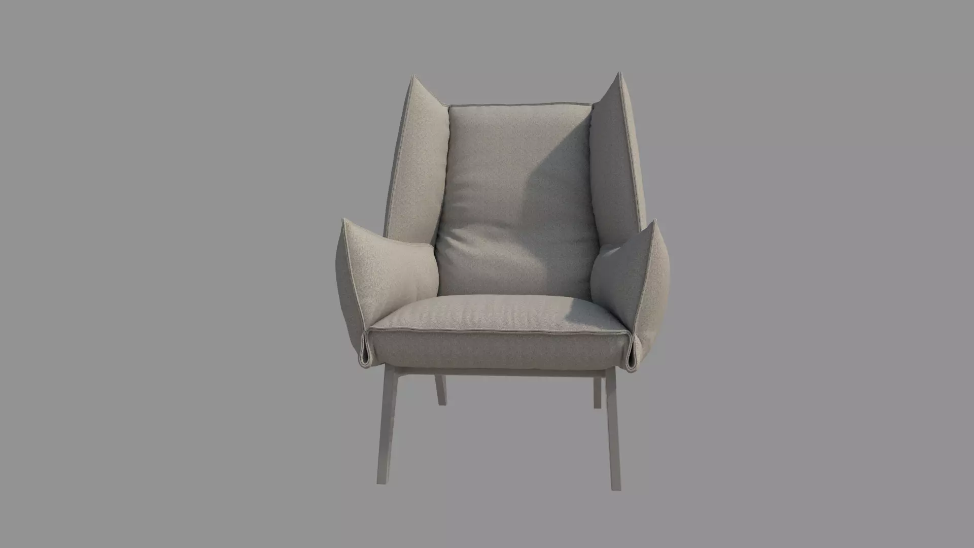 Armchair wing chair 3D model