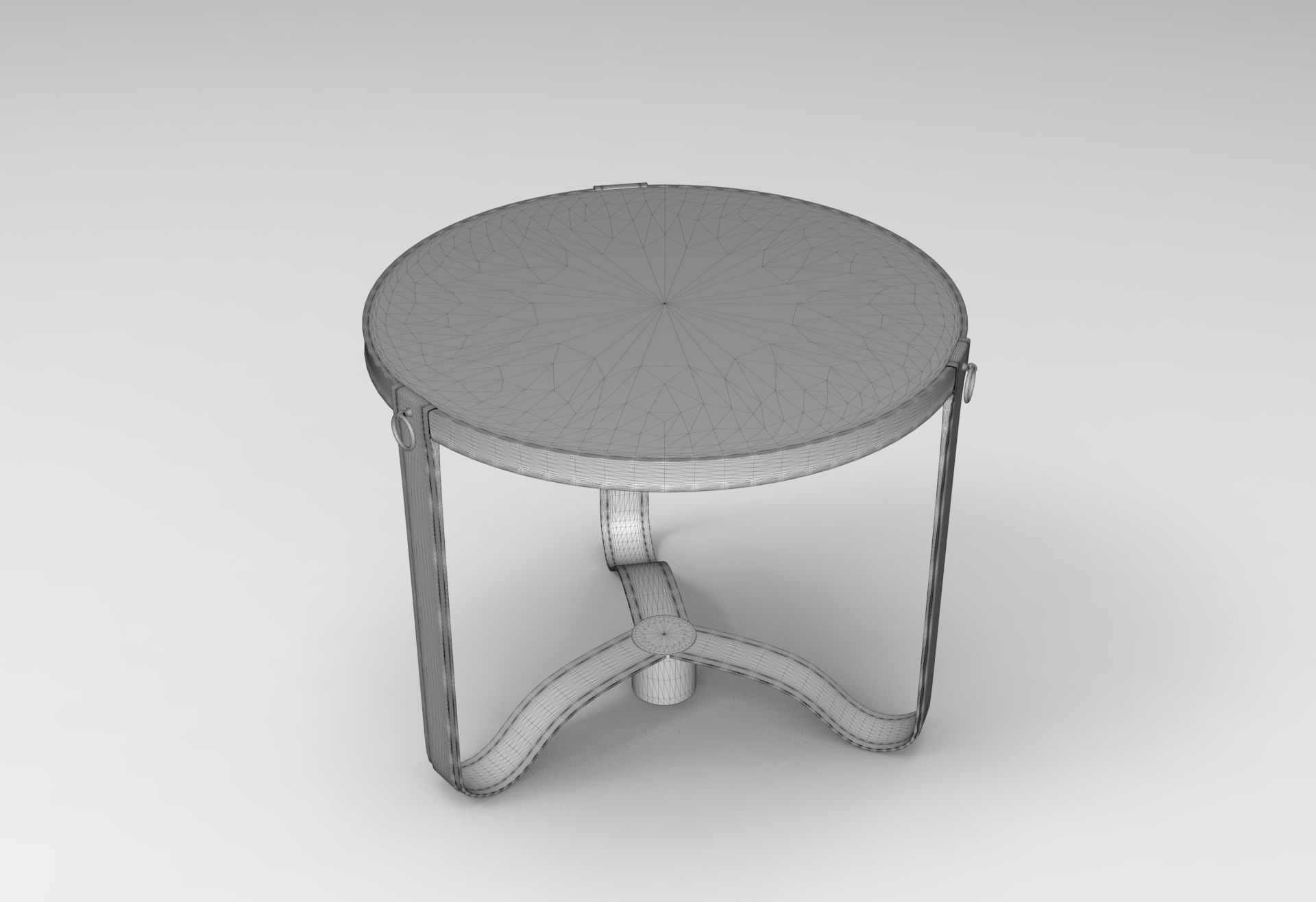 Adnet Coffee Table Low-poly 3D model_5