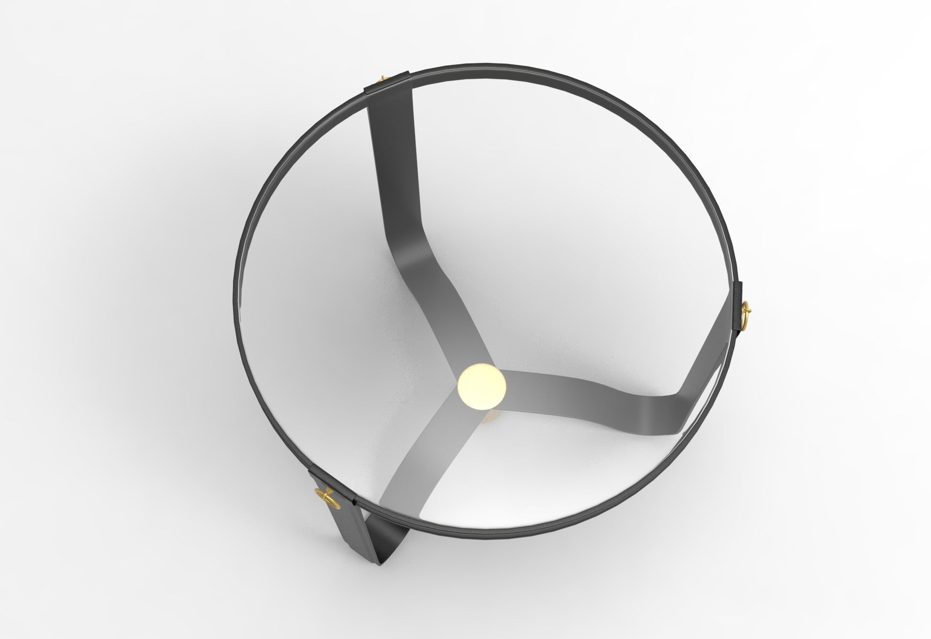 Adnet Coffee Table Low-poly 3D model_2