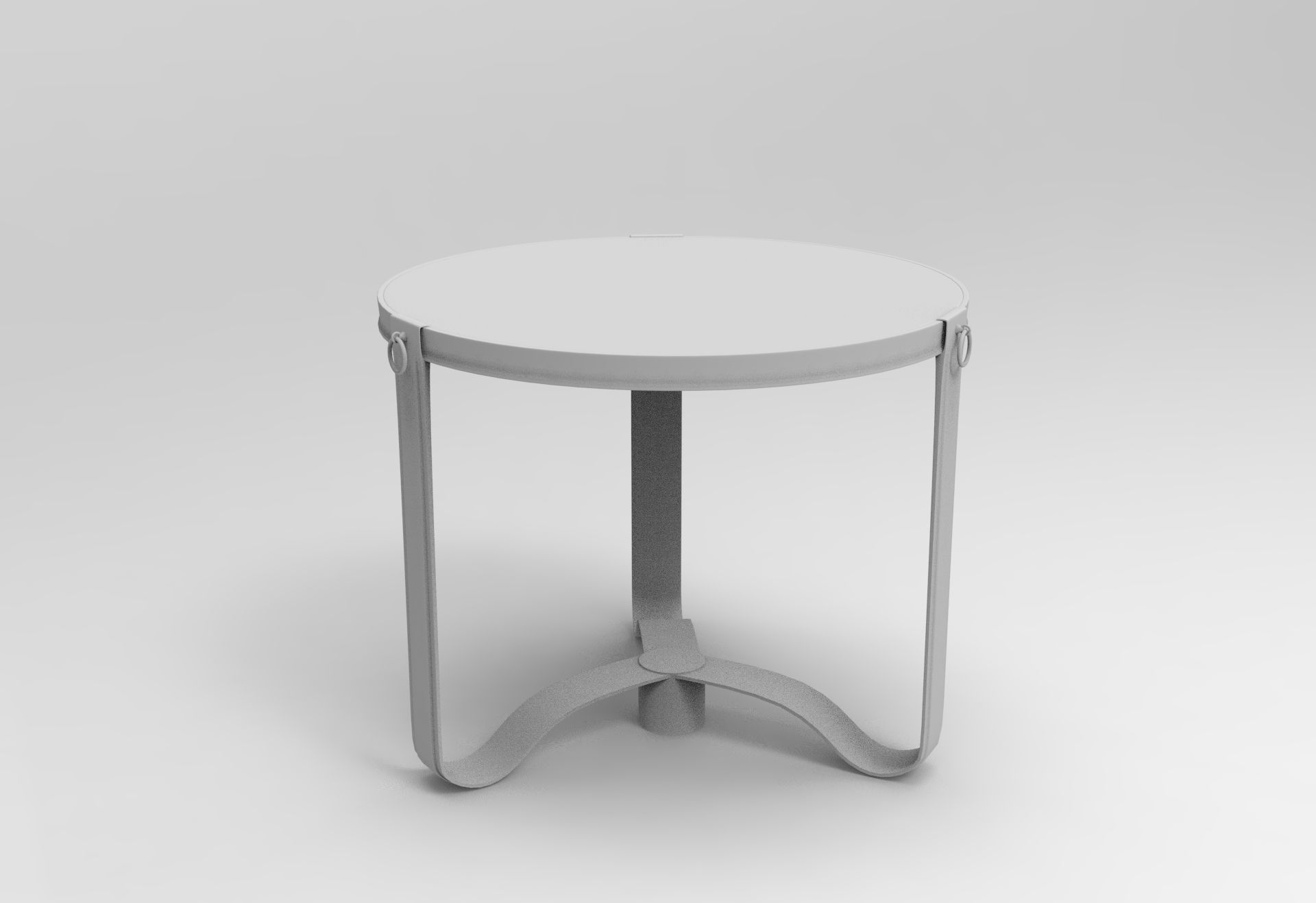 Adnet Coffee Table Low-poly 3D model_7