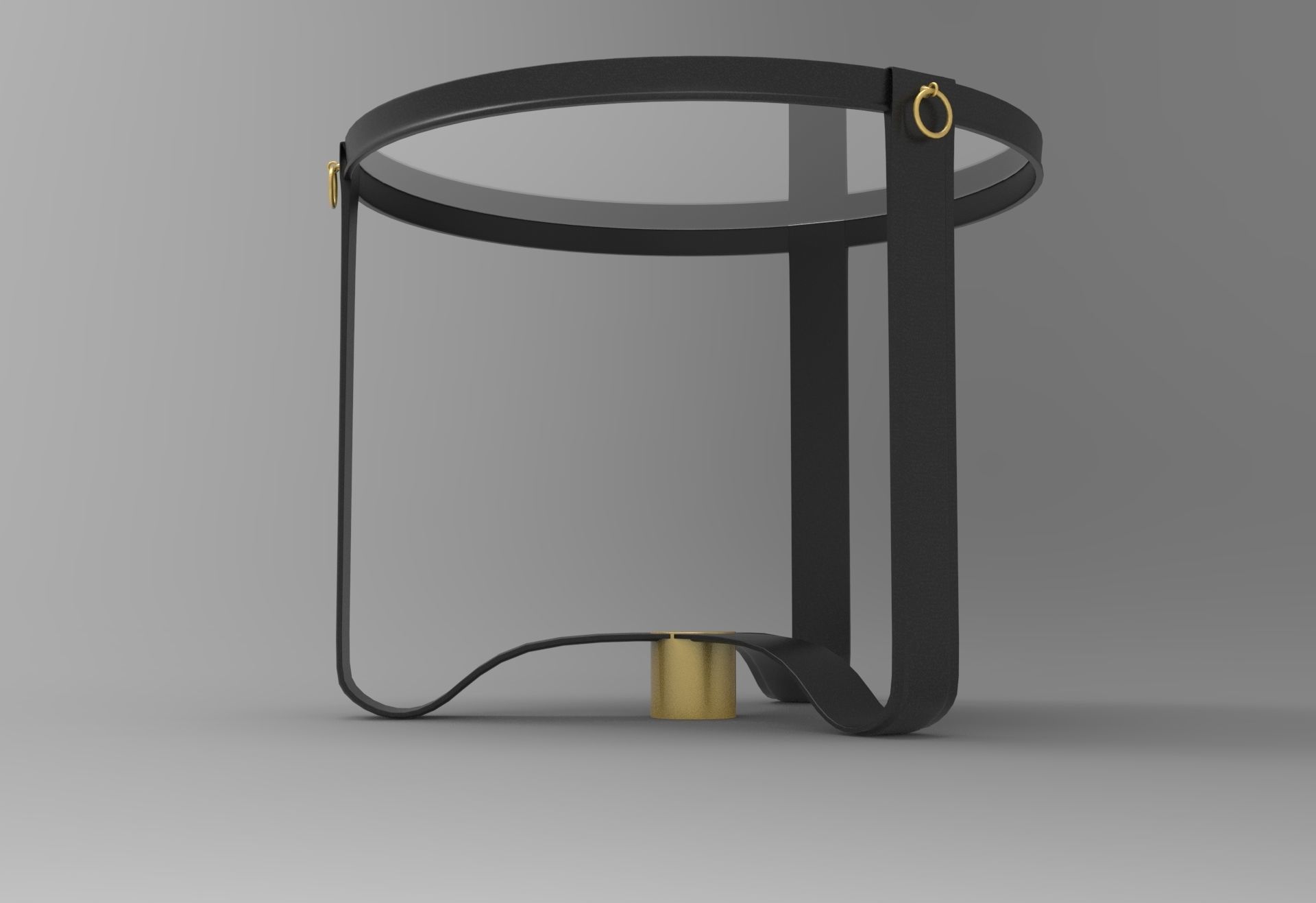 Adnet Coffee Table Low-poly 3D model_4