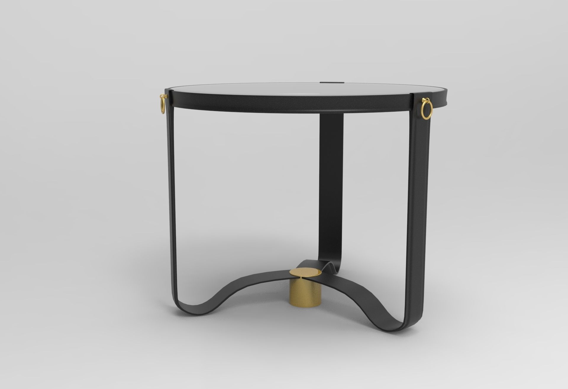 Adnet Coffee Table Low-poly 3D model_1