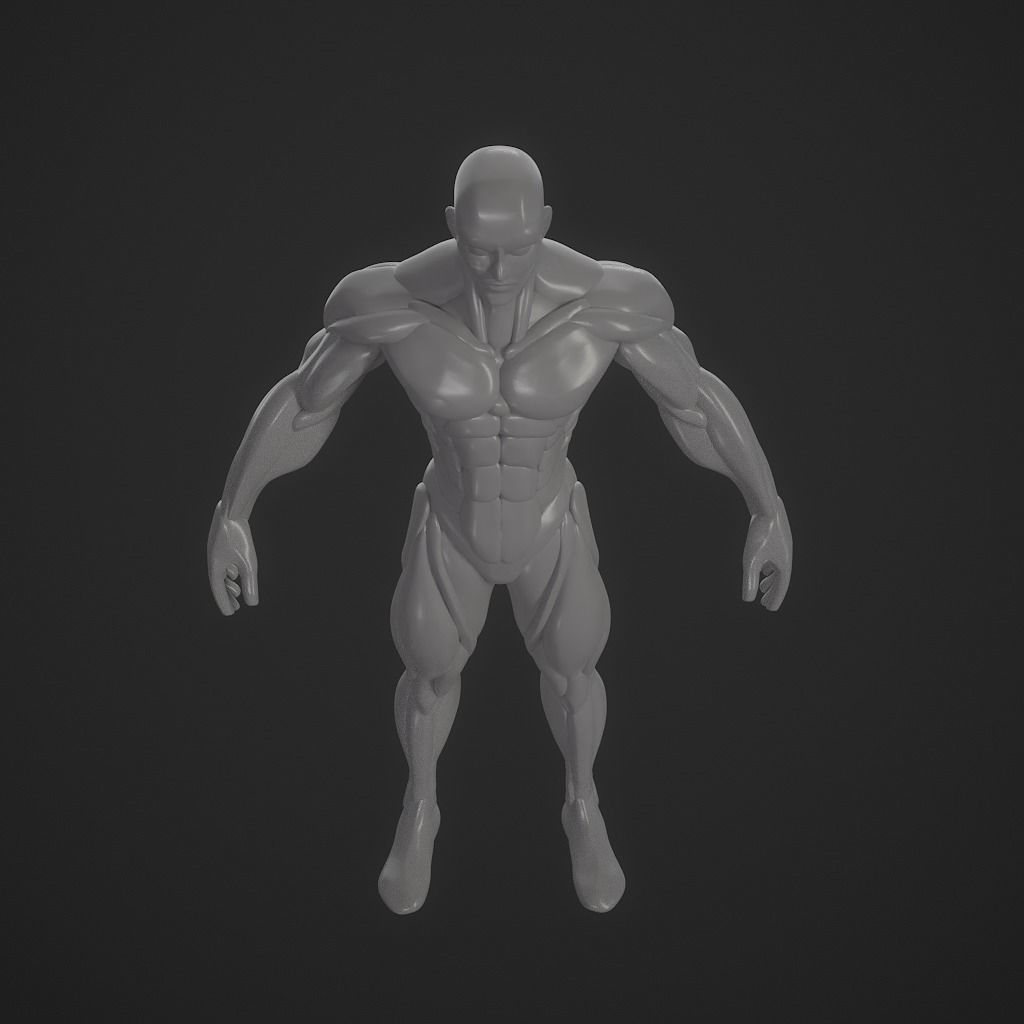 Basebody for Sculpting 3D model_19