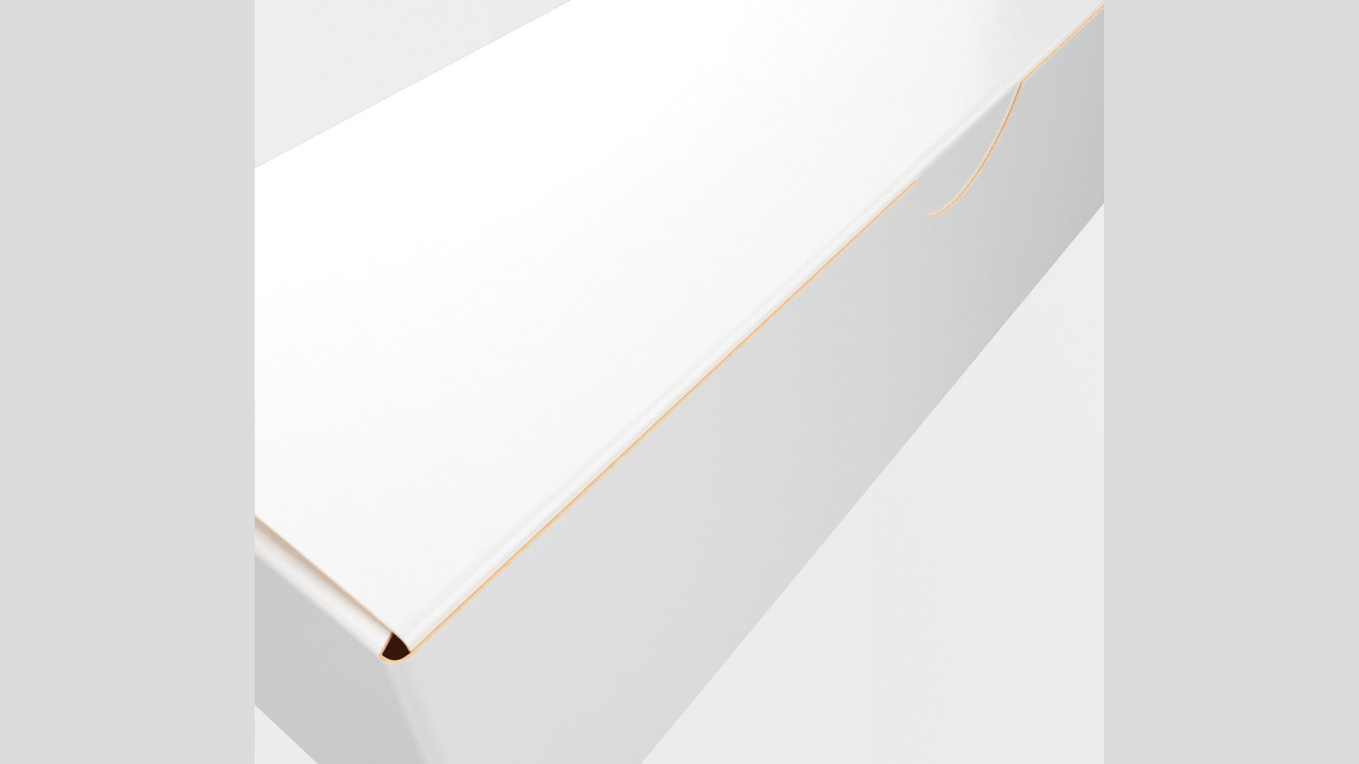 3D model 15cm Long Paper Box Closed Opened Unwrapped 3D model_5