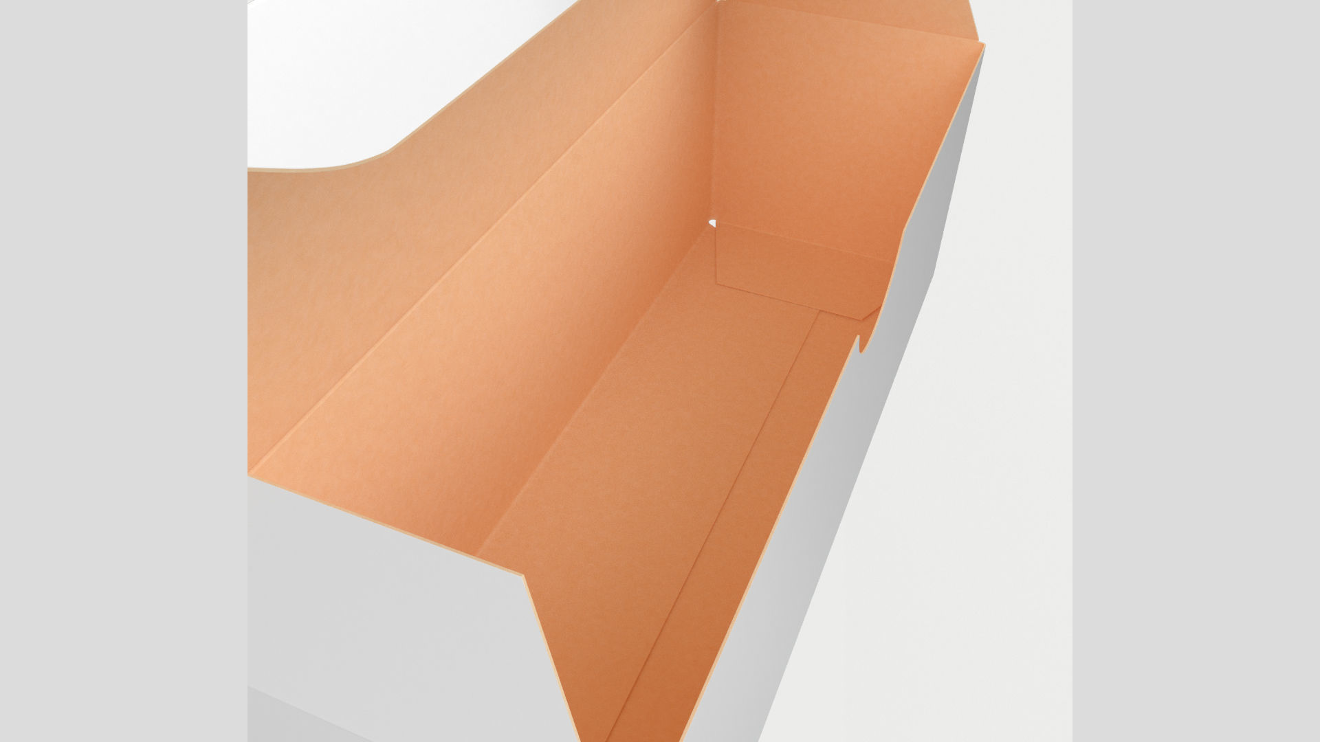 3D model 15cm Long Paper Box Closed Opened Unwrapped 3D model_7