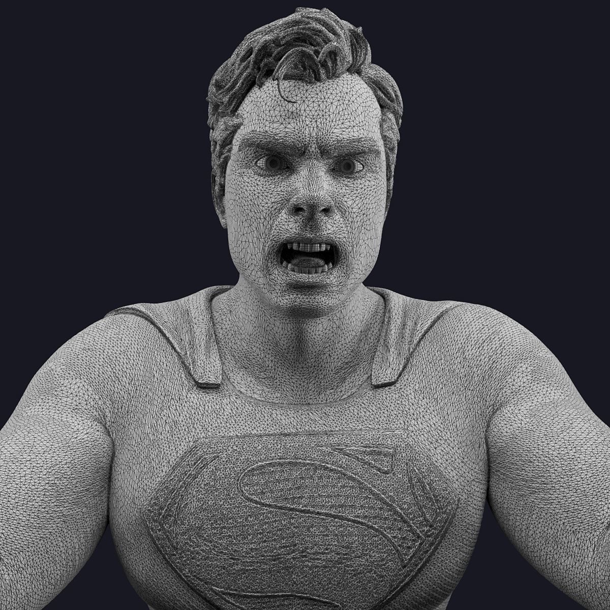 Superman hanger 3D print model_5