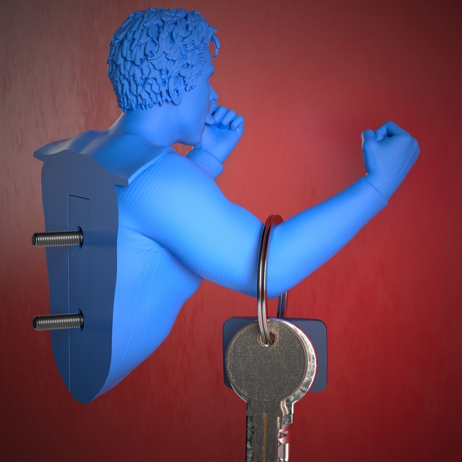 Superman hanger 3D print model_3