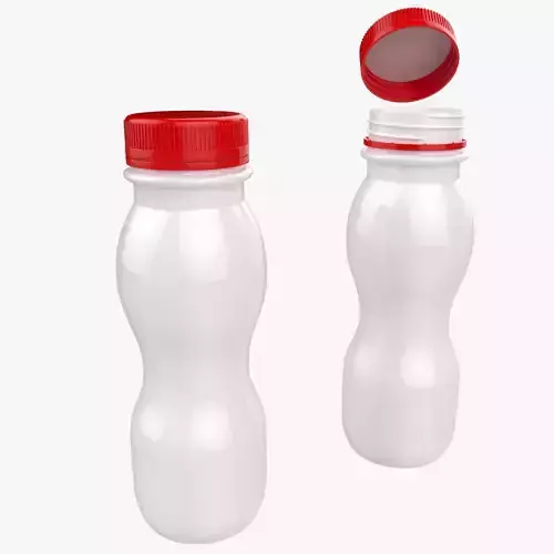 200ml 7oz Yogurt Bottle Low High Poly
