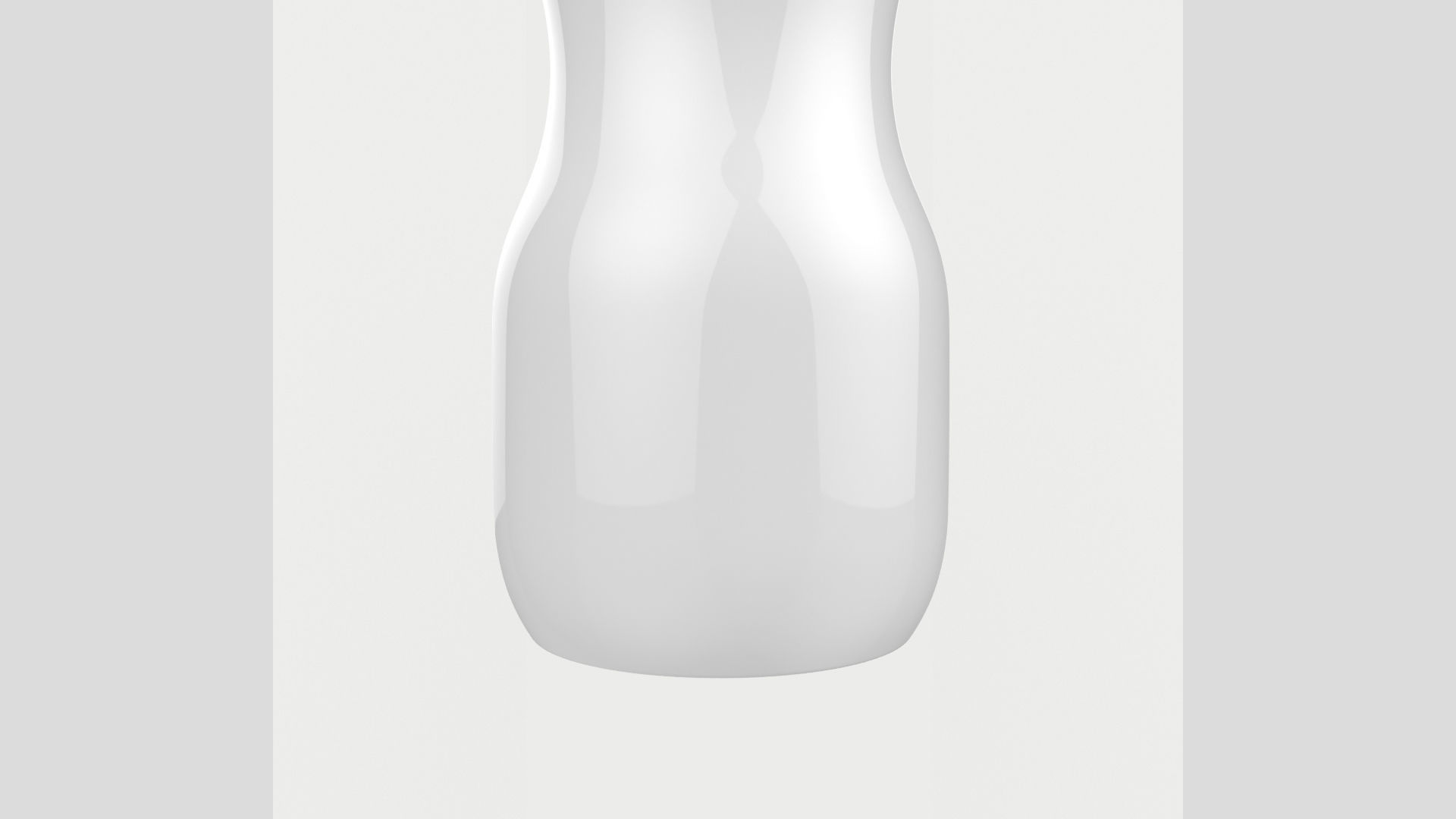 200ml 7oz Yogurt Bottle Low High Poly 3D model_5